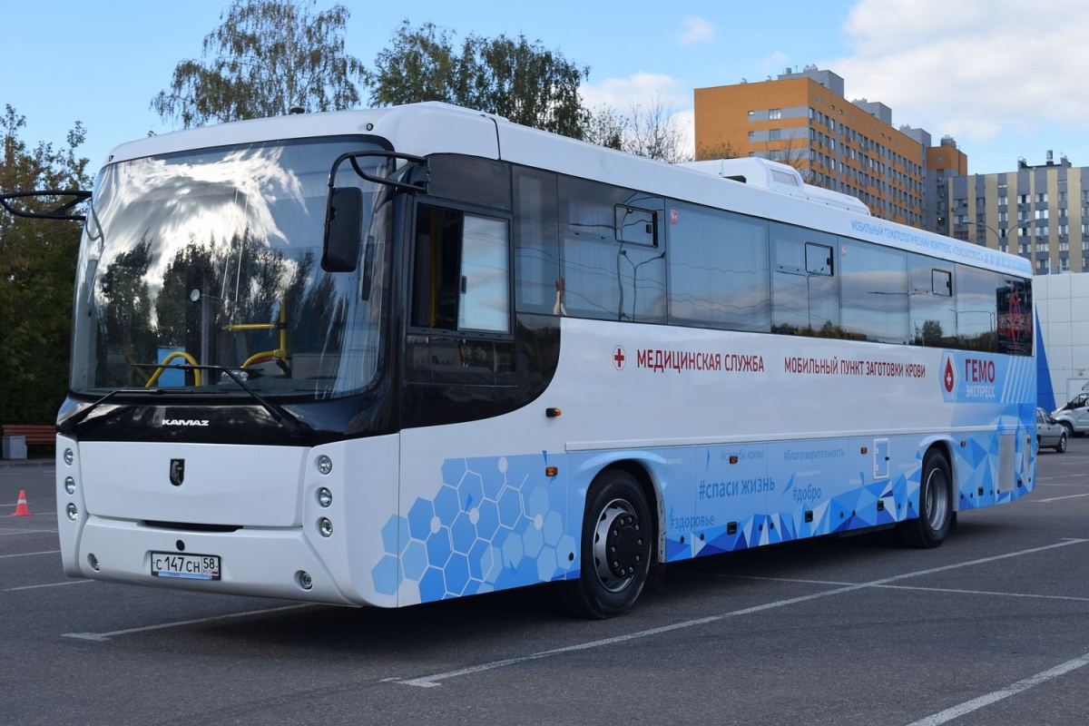 Автобусы «КАМАЗа» переформатируют под пункт забора крови