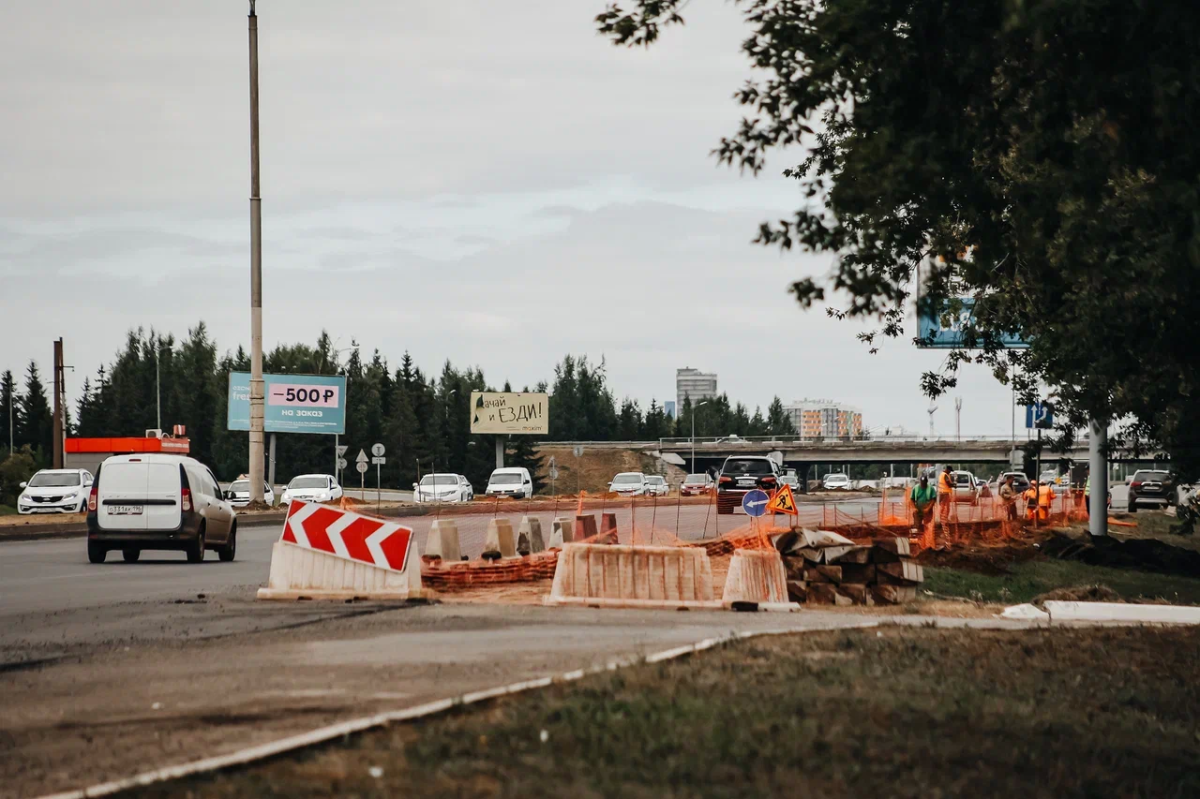Фото: как идет ремонт первой автодороги в Челнах