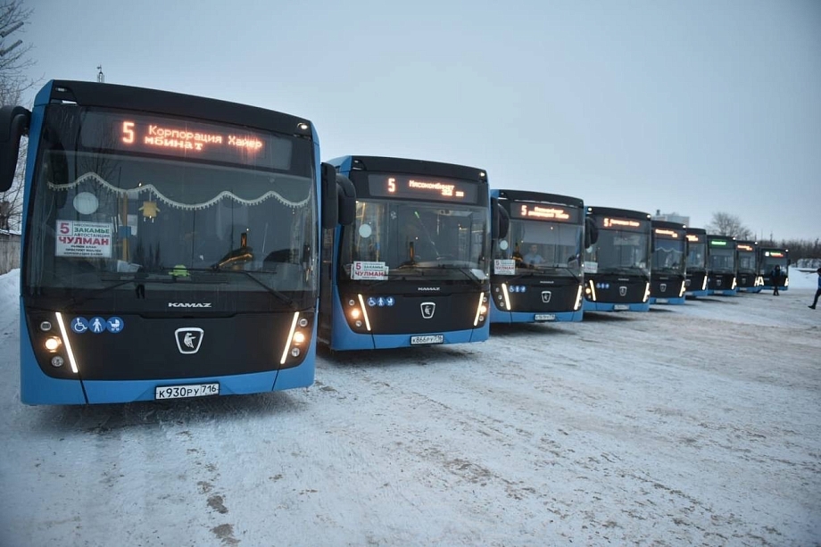 В Челнах большие автобусы пустили по новому маршруту по Чулману