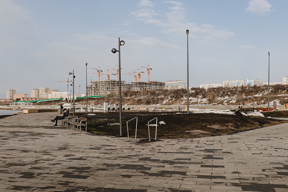 Фото: что есть сегодня на новом участке набережной Табеева 