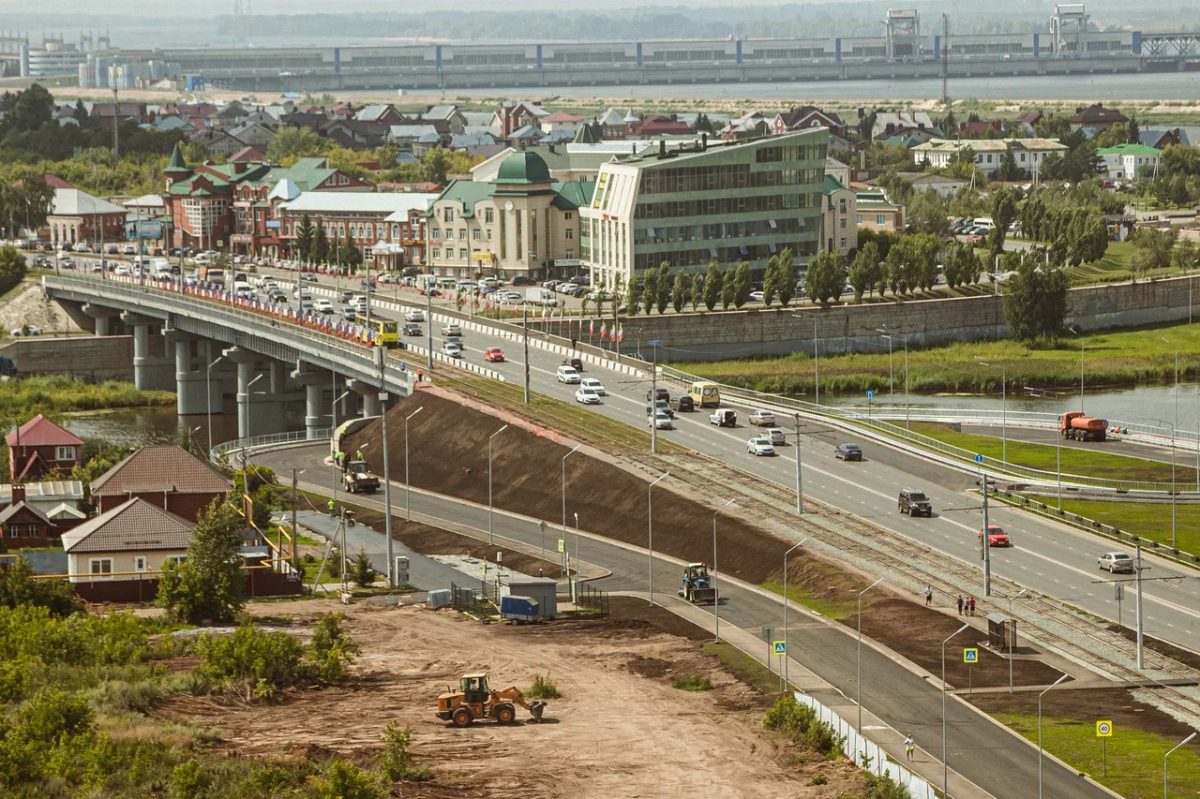 Как выглядит с высоты новая развязка под мостом через Мелекеску (фото)  28.07.2023