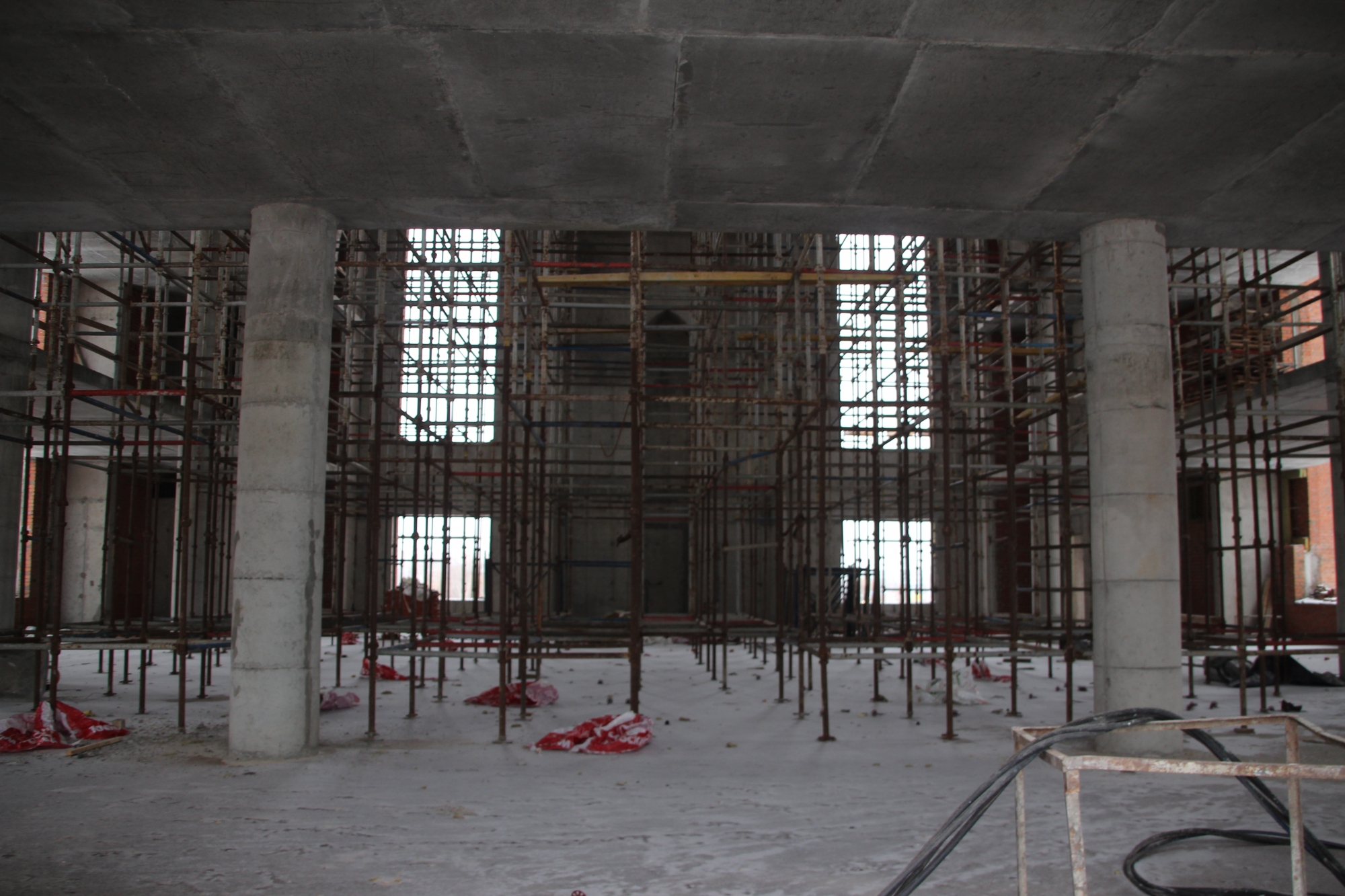 Что строят внутри мечети «Джамиг»: залы, библиотека и стена меценатов (видео)