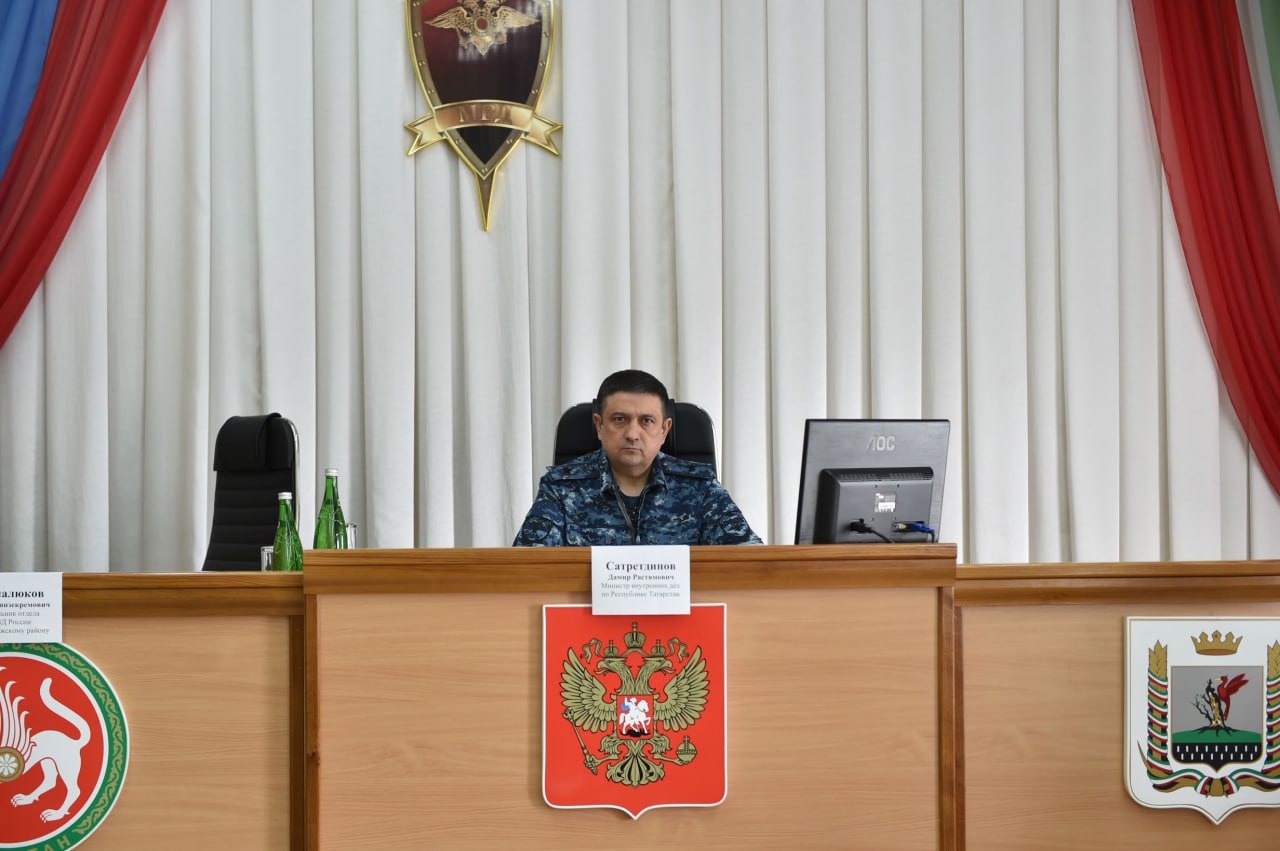 Новый глава МВД Дамир Сатретдинов провел совещание в Елабужском районе
