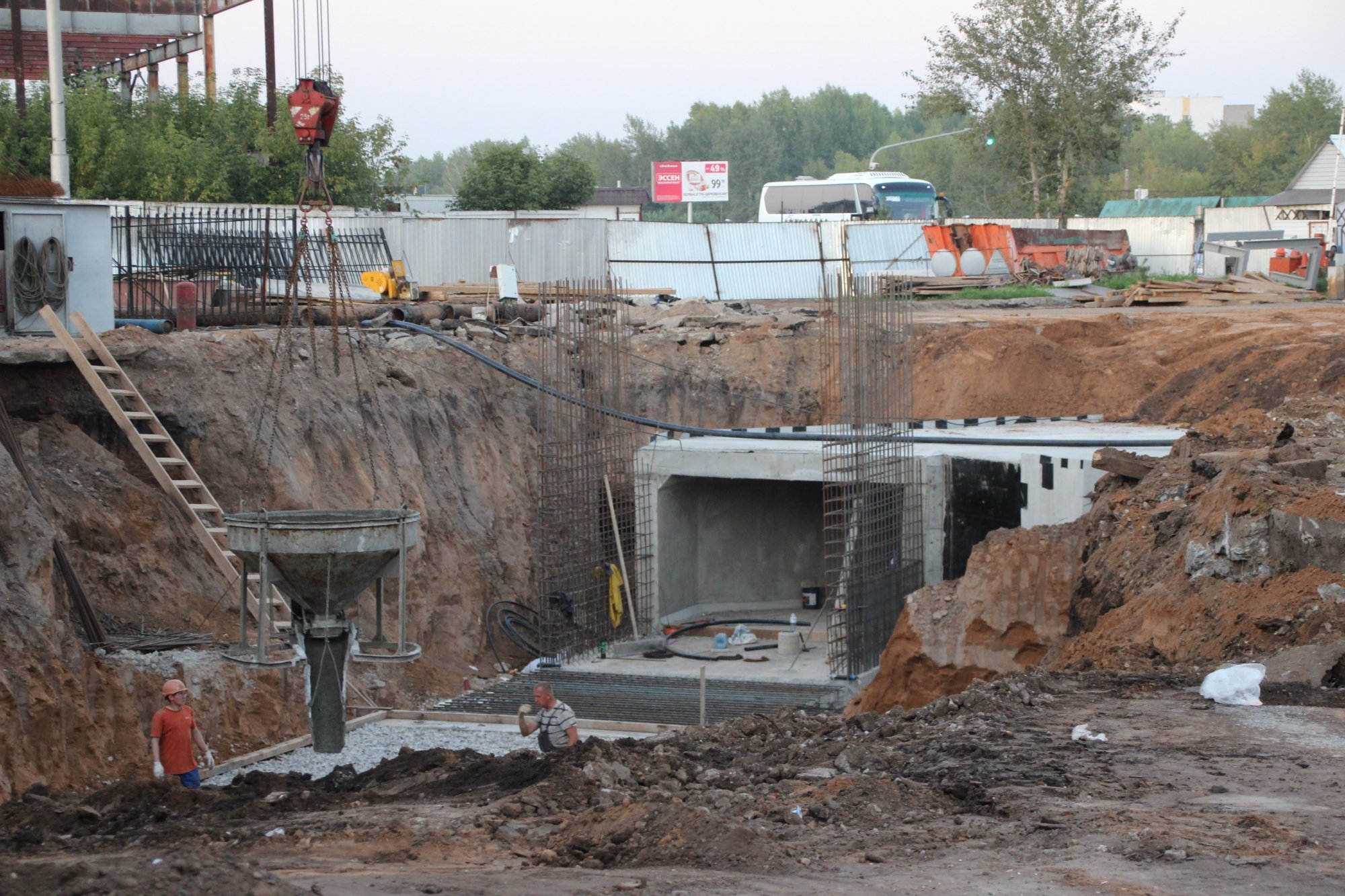 Строительство подземки у автостанции завершается (фото)