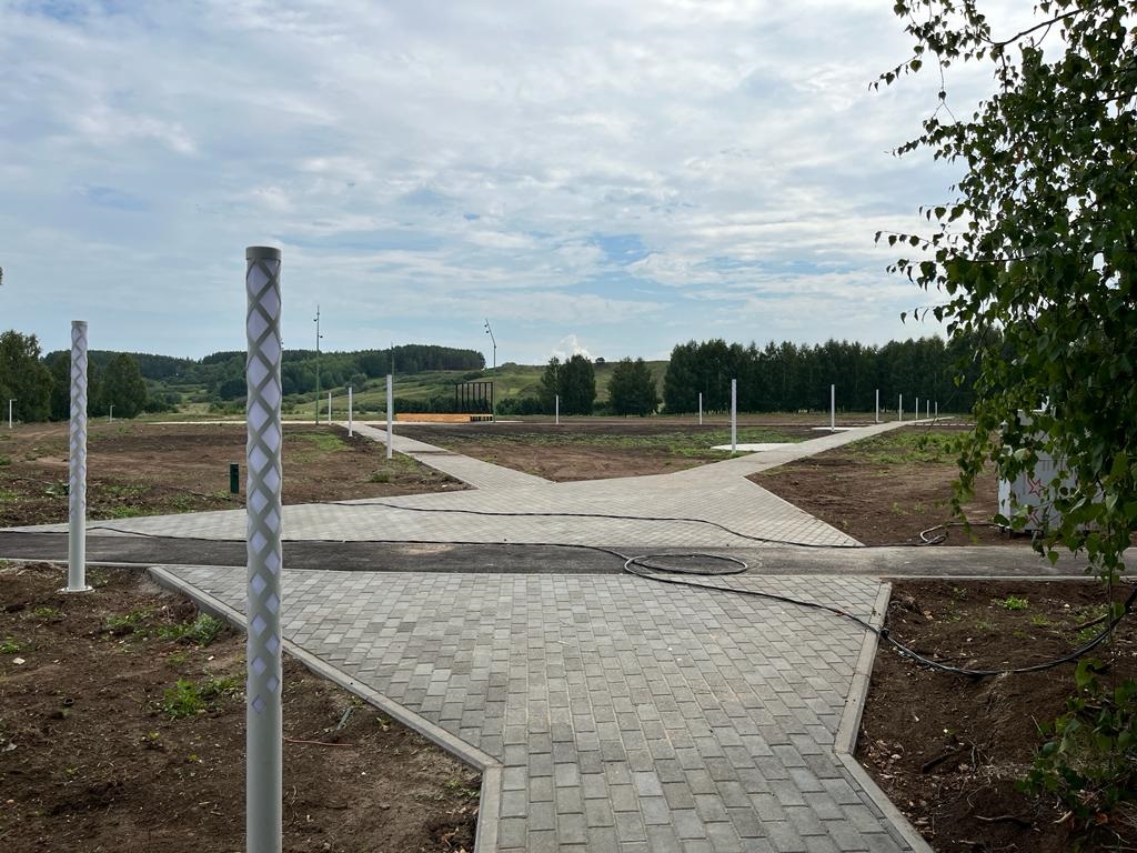 В Шильне завершили первую очередь благоустройства нового парка (фото)