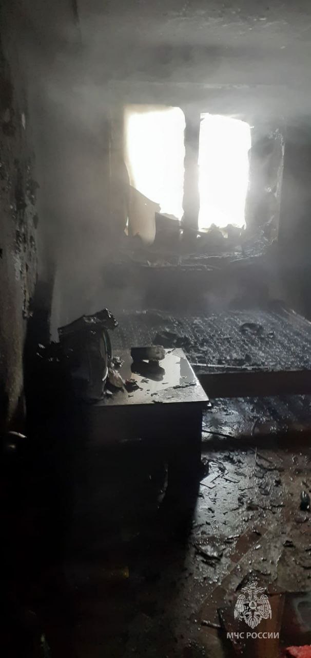 МЧС выдало детали пожара, на котором пострадал глава поселения Нижнекамска