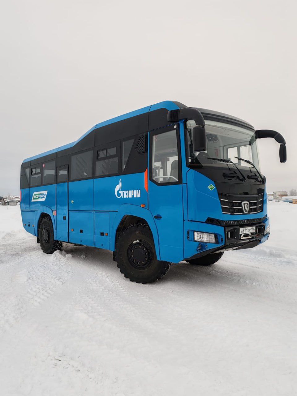 «КАМАЗ» испытывает экспериментальный вахтовый автобус для «Газпрома»