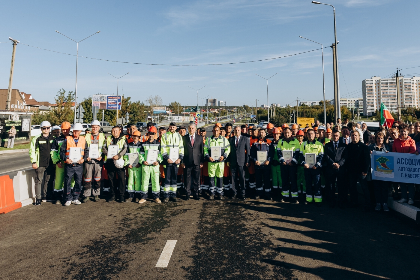 В Челнах открыли Боровецкий мост и проспект Яшьлек после капремонта (фото)