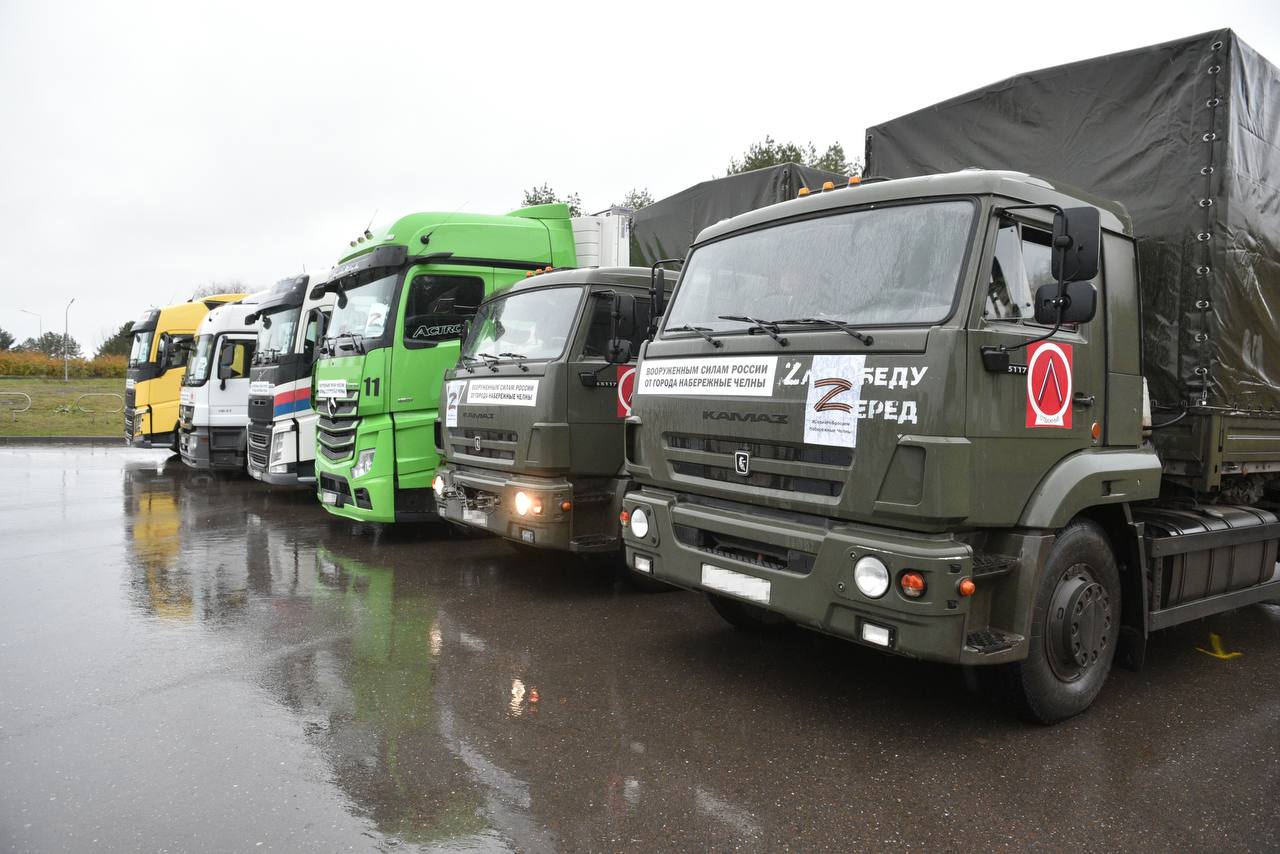 Челны отправили шесть грузовиков с шефской помощью в зону СВО