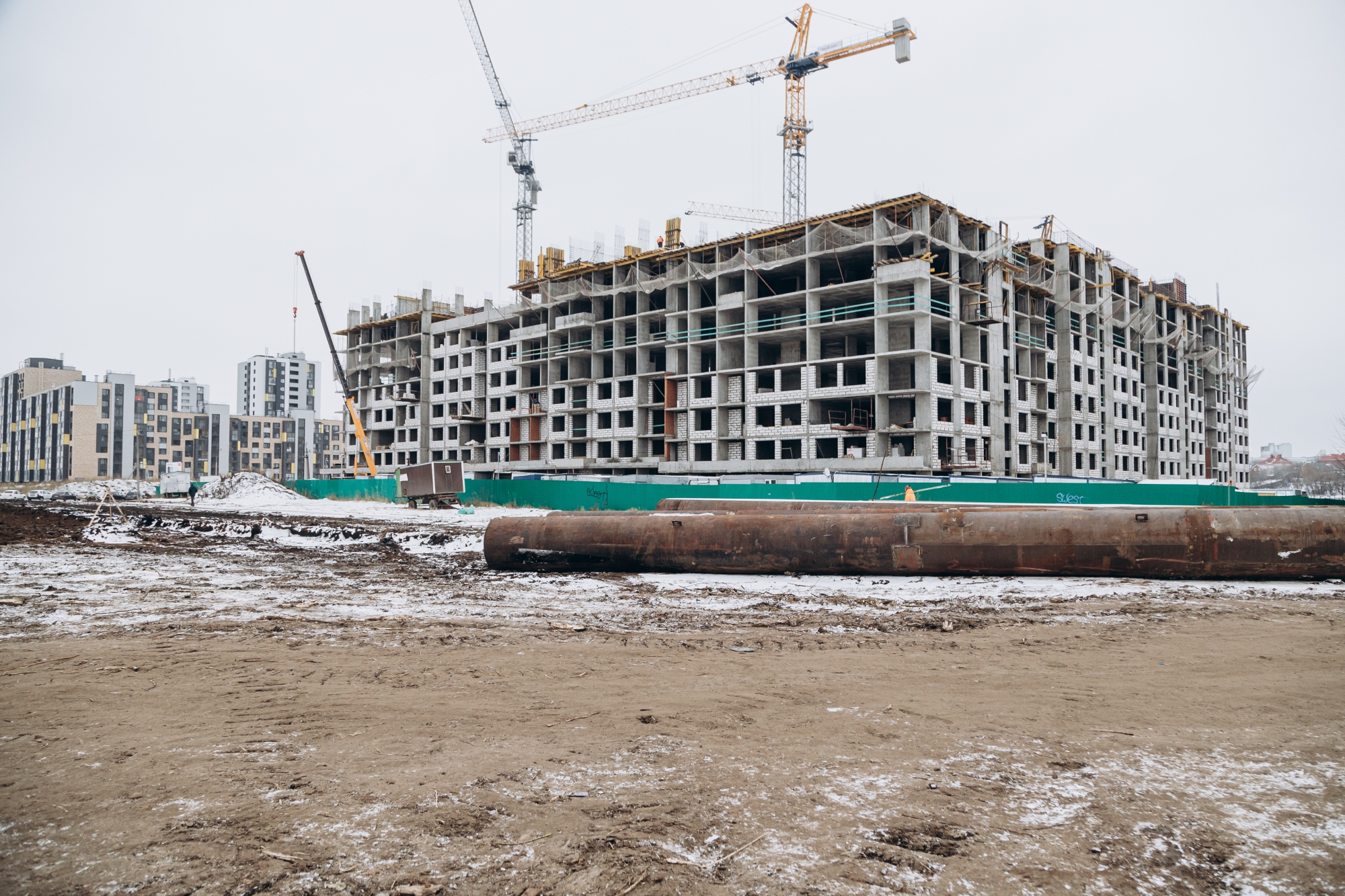 Фото: как идет строительство продолжения Московского проспекта 