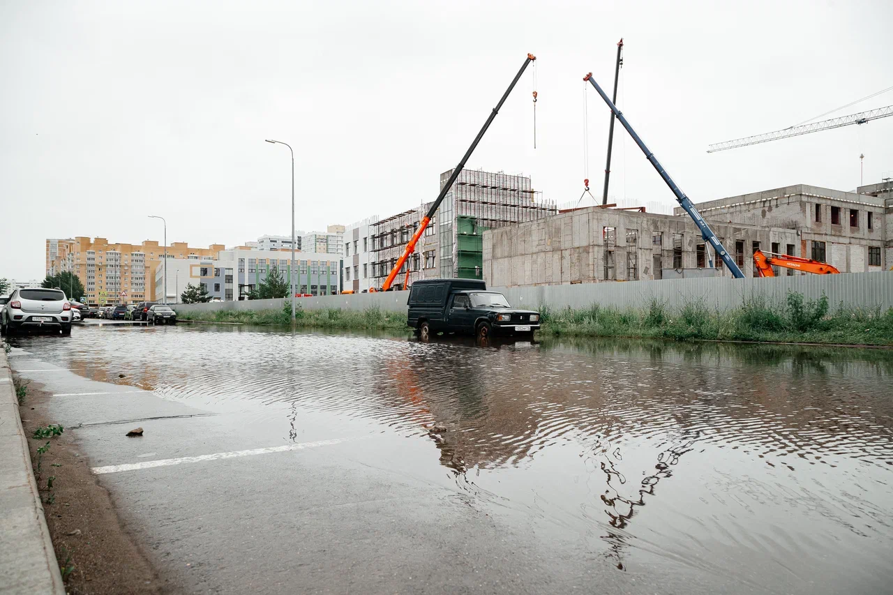Фото: как в Челнах топит новый микрорайон