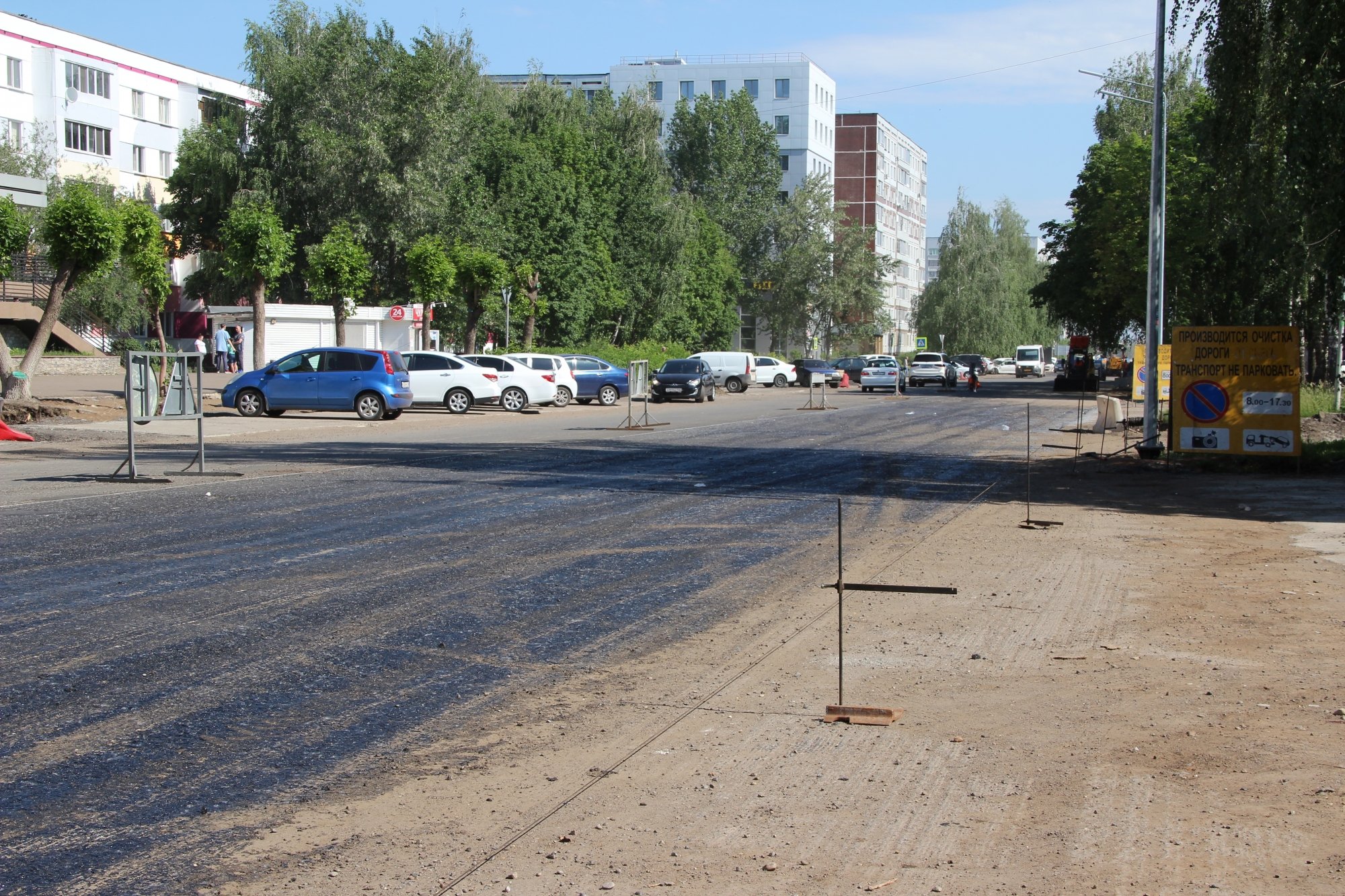 На расширенных участках Усманова оборудуют парковки на 350 машин (фото)