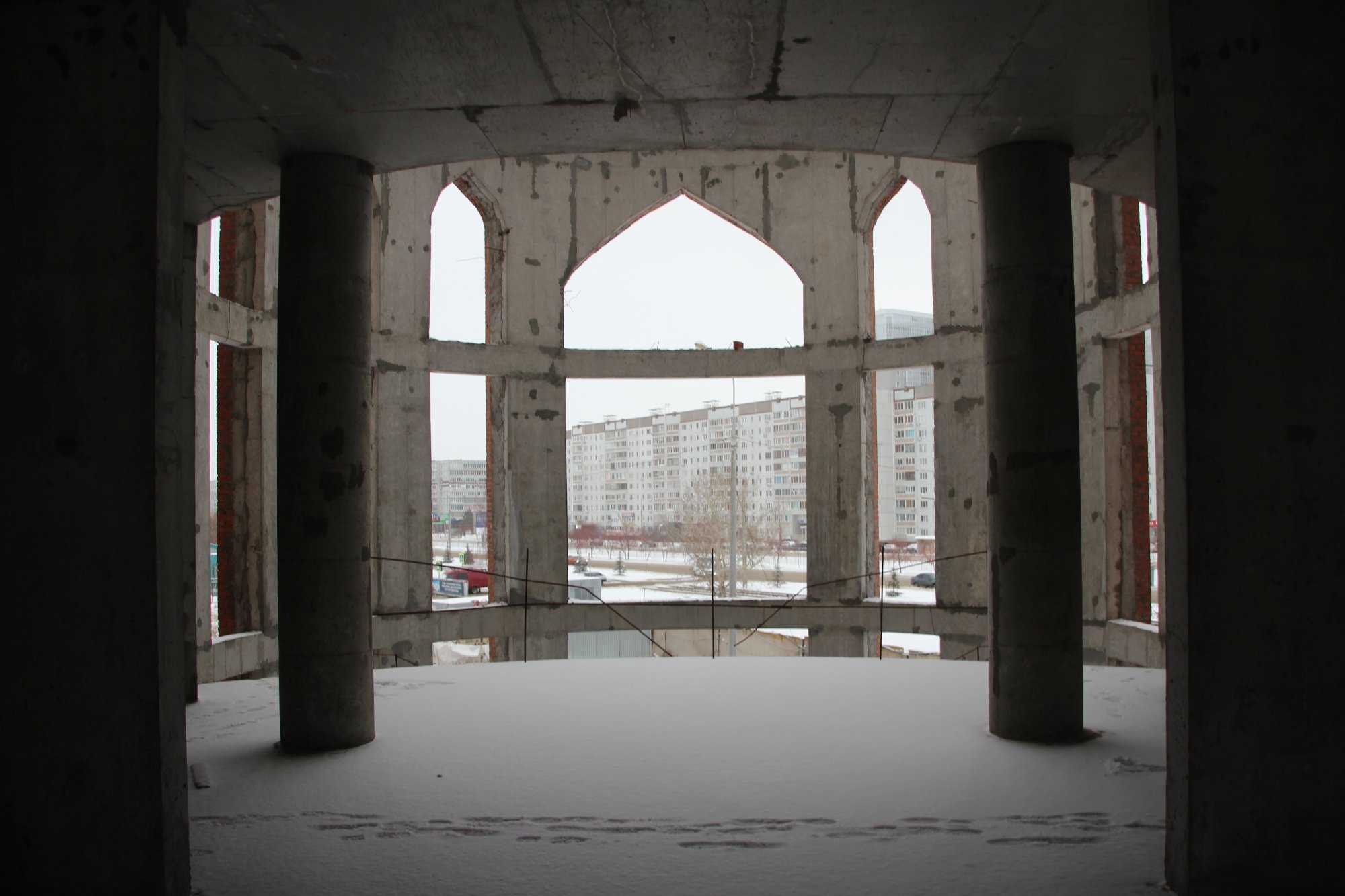 Что строят внутри мечети «Джамиг»: залы, библиотека и стена меценатов (видео)