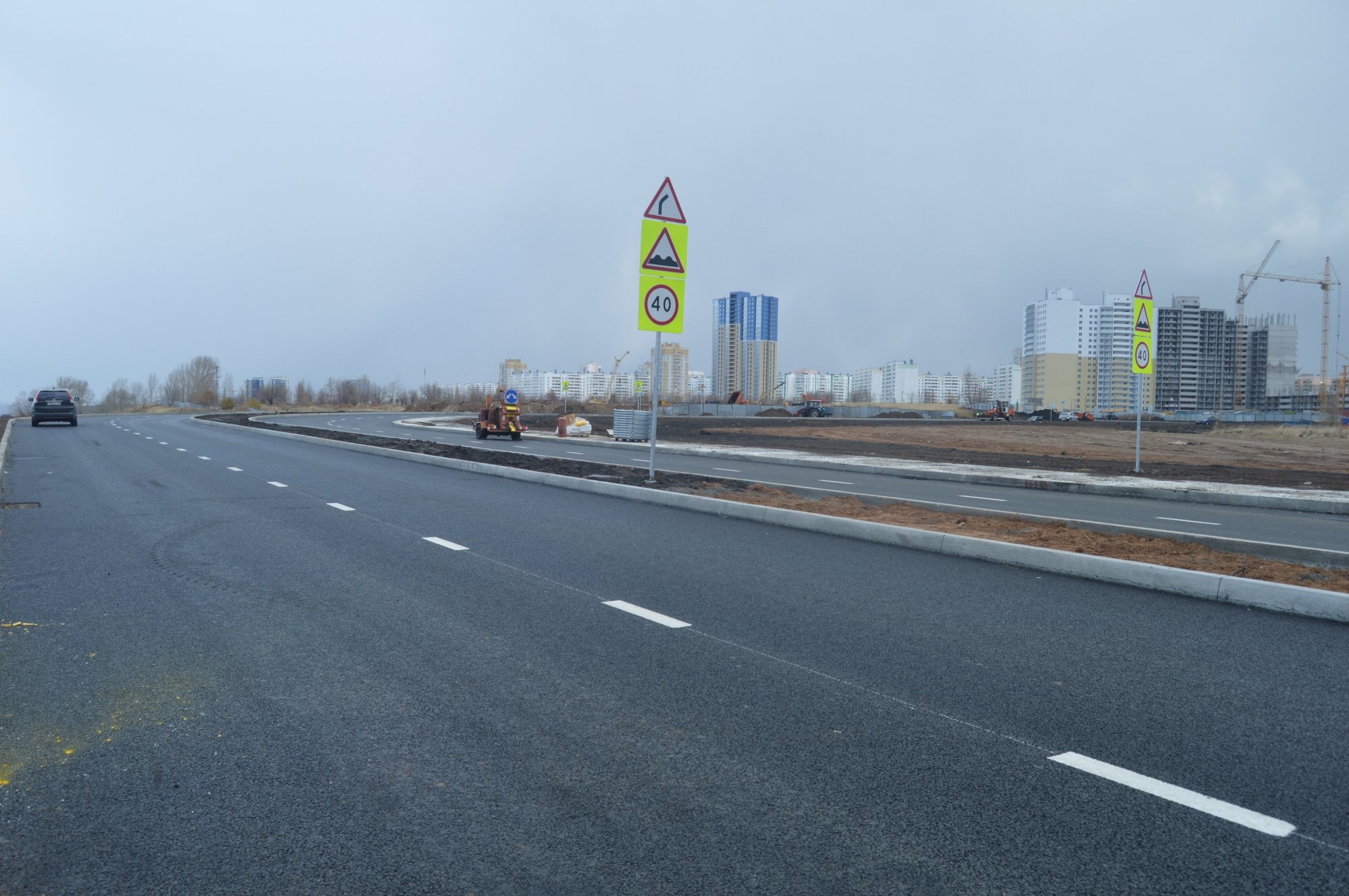 В Челнах завершается строительство новой дороги стоимостью 342 млн