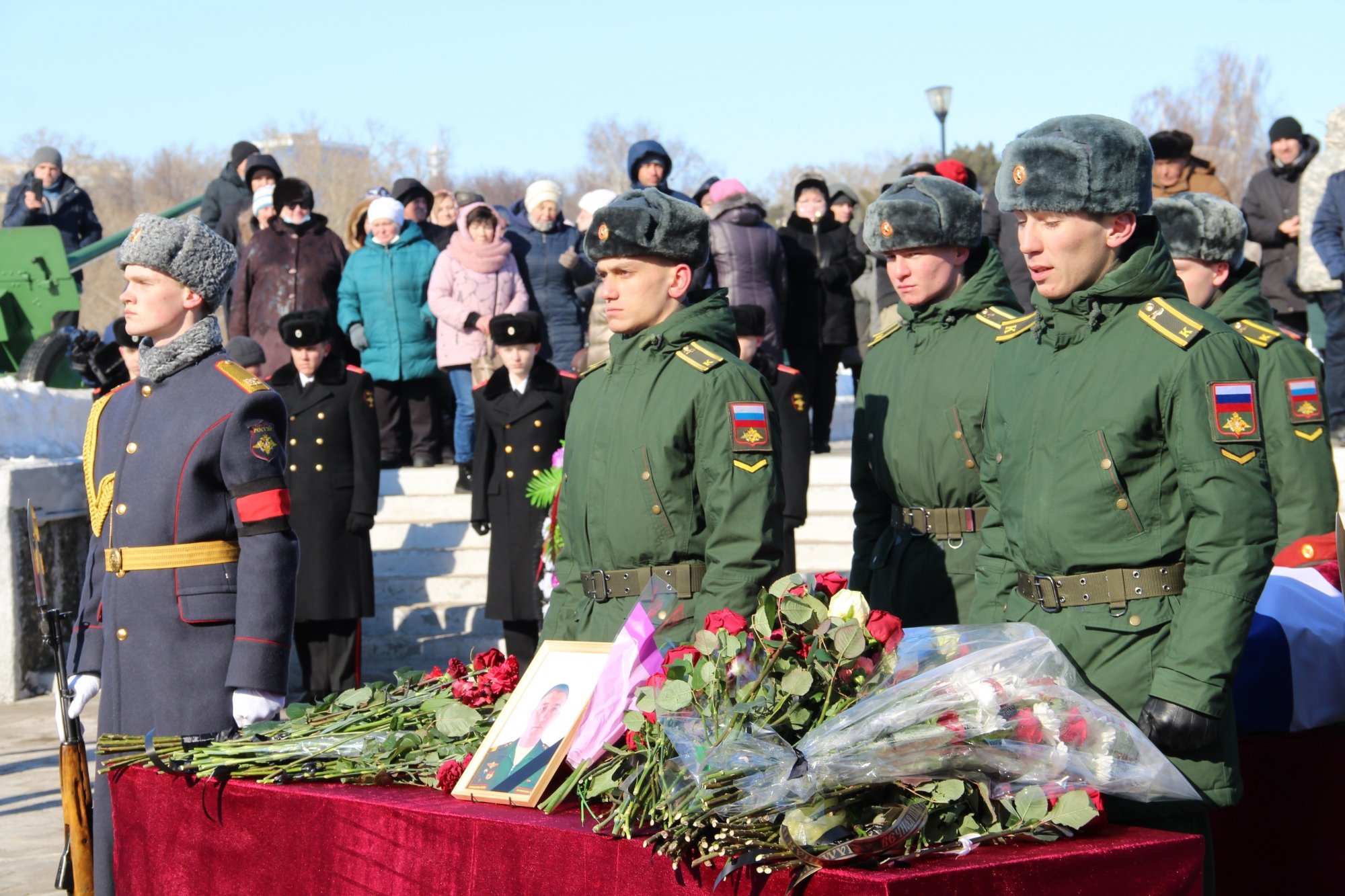 В Елабуге похоронили погибшего на Украине военного 11.03.2022