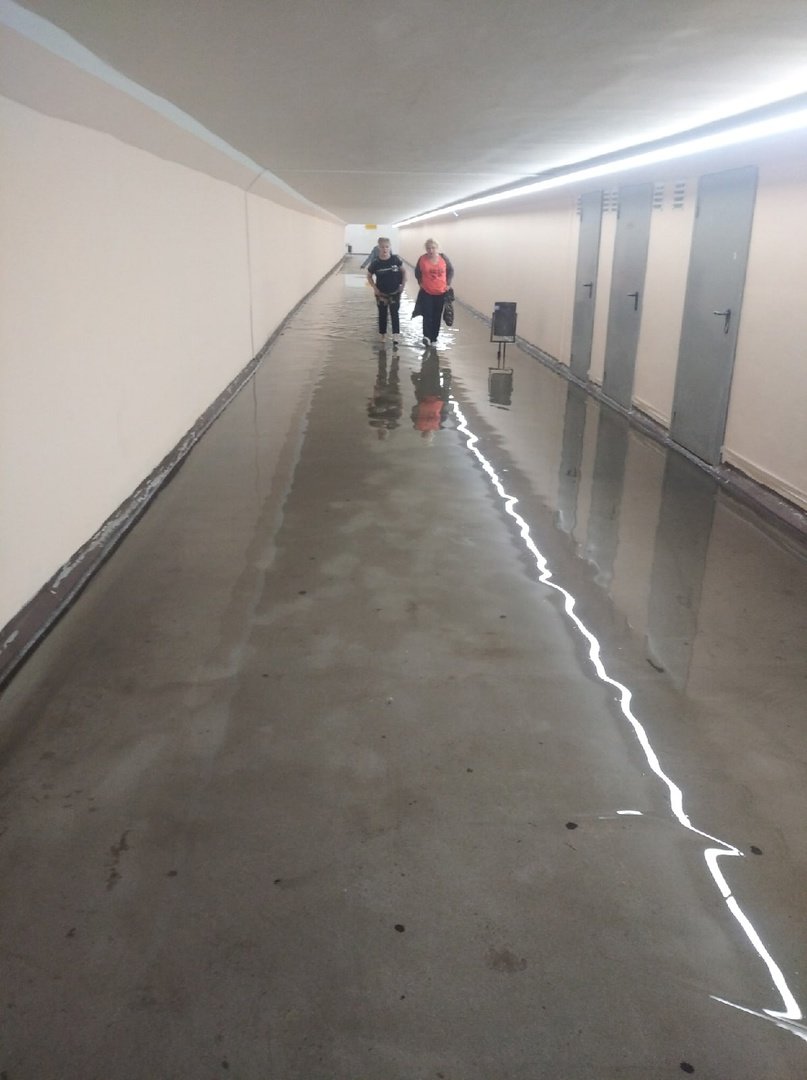 Из построенной на «Автостанции» подземки пришлось откачивать воду после ливня 