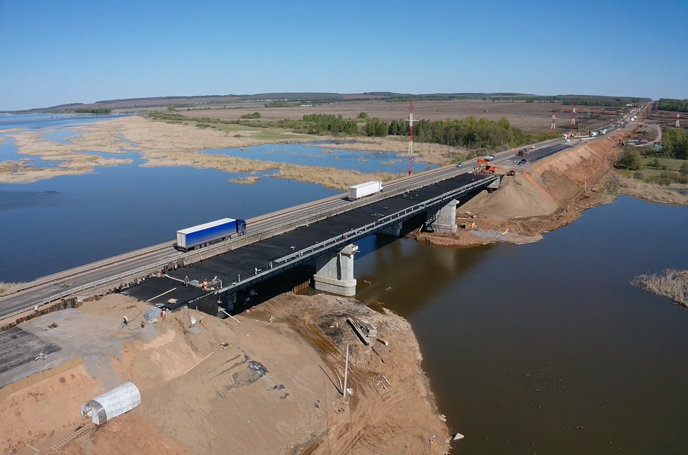 Дорожники приступили к строительству моста через реку в Мензелинском районе 