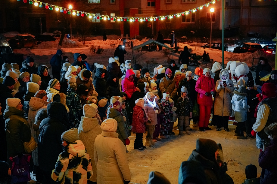 Открытие новогодней елки в Челнах объединило жителей 38 комплекса