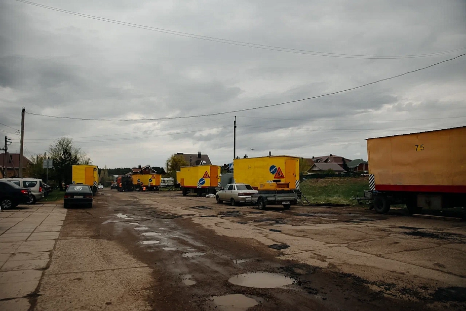 Казанская «Волга-Автодор» вышла на капремонт проспекта Яшьлек (фото)