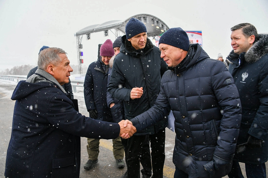 Фото: как открывали обход Нижнекамска и Челнов