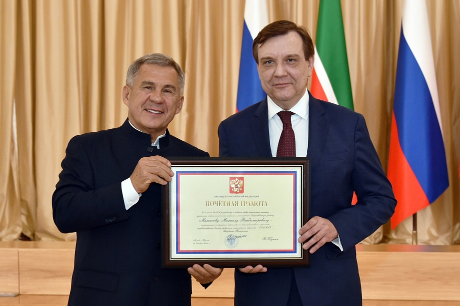 Путин наградил замгендиректора «КАМАЗа» Михаила Матасова 