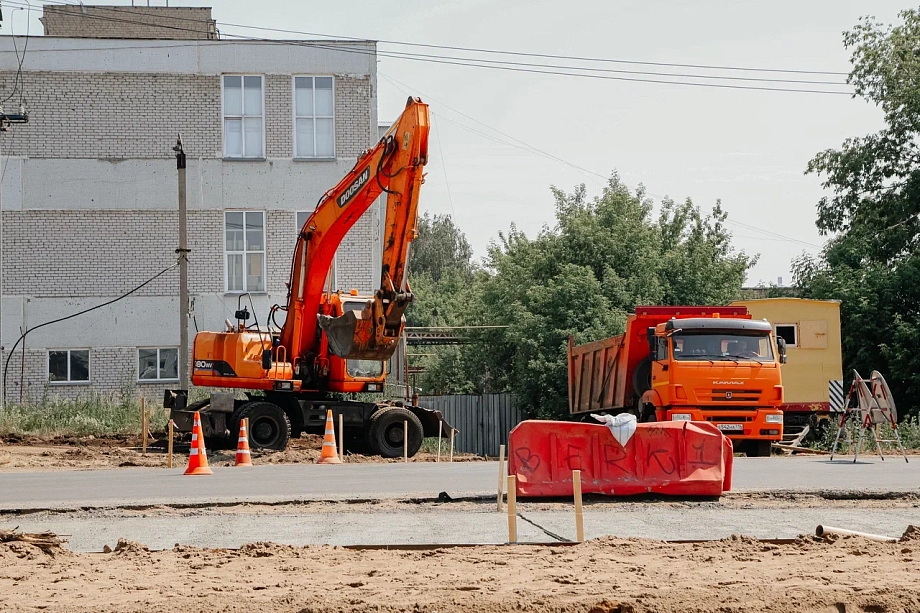 Фото: как расширяют улицу Магистральная в Челнах