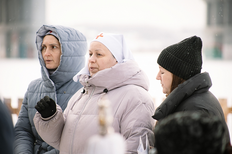 Олег Коробченко окунулся в иордань на Мелекеске в Челнах (фото)