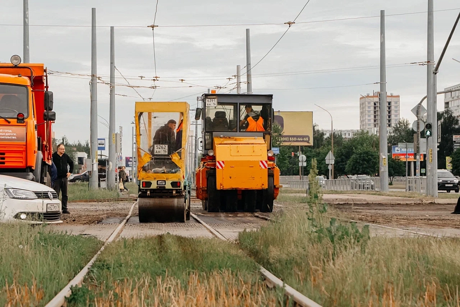 Фото: как ремонтируют проблемный участок на проспекте Беляева в Челнах