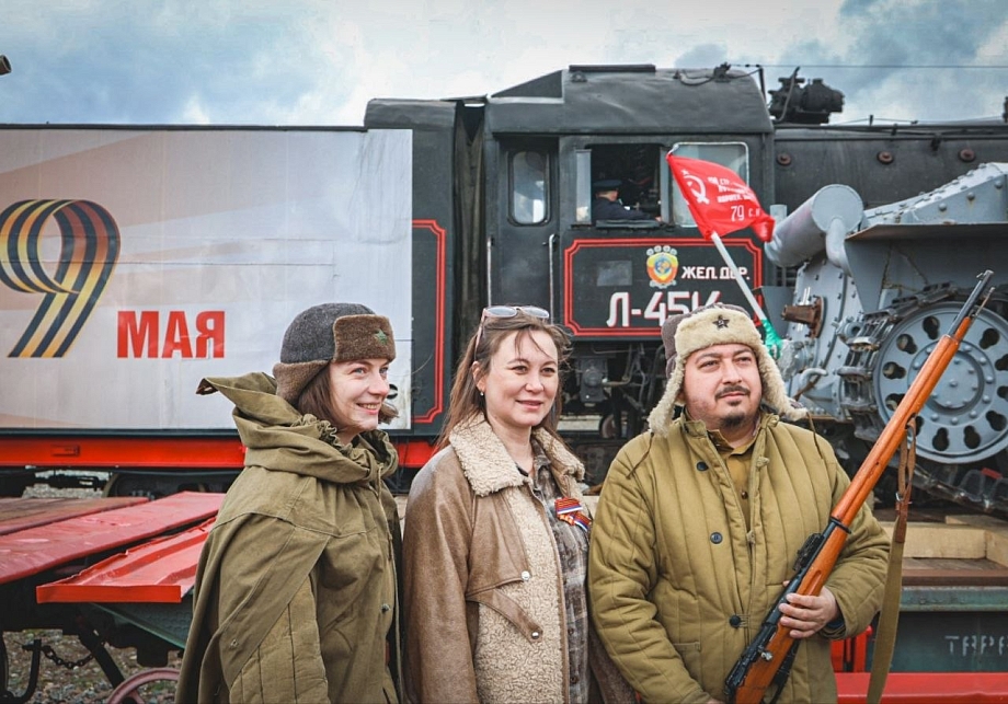 «Паровоз Победы» в Челнах встретили более трех тысяч человек 