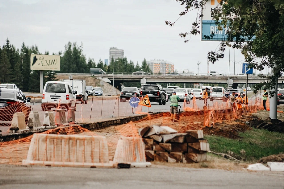 Фото: как идет ремонт первой автодороги в Челнах