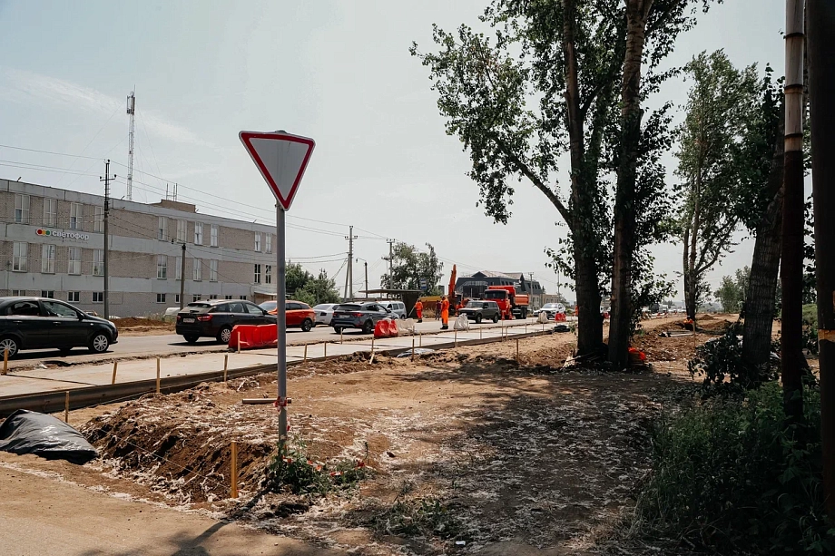 Фото: как расширяют улицу Магистральная в Челнах