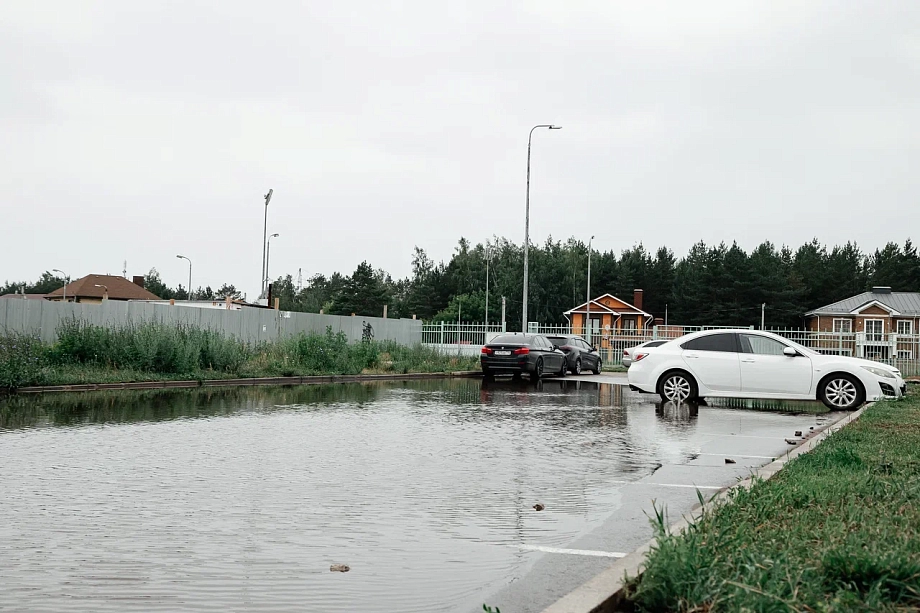 Фото: как в Челнах топит новый микрорайон