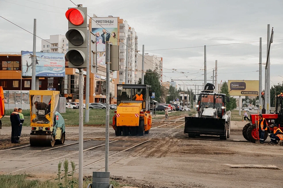 Фото: как ремонтируют проблемный участок на проспекте Беляева в Челнах