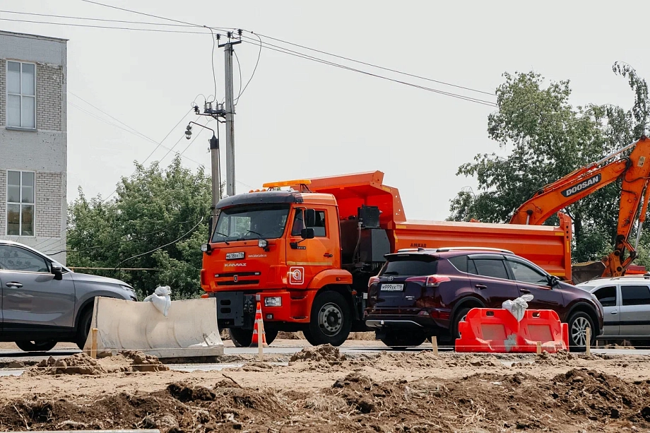 Фото: как расширяют улицу Магистральная в Челнах