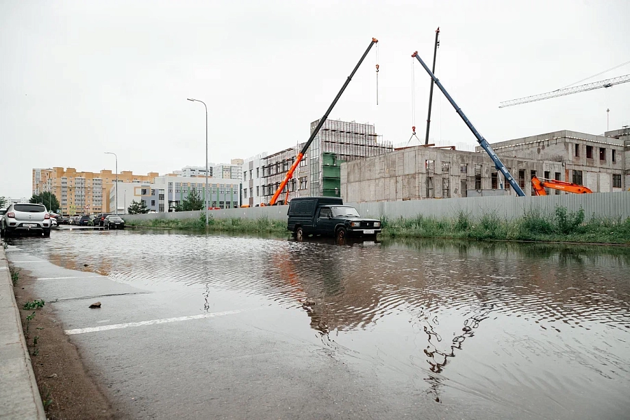 Фото: как в Челнах топит новый микрорайон