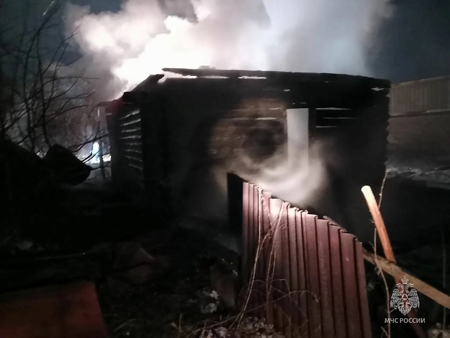 На пожаре под Елабугой погибли отец и сын 