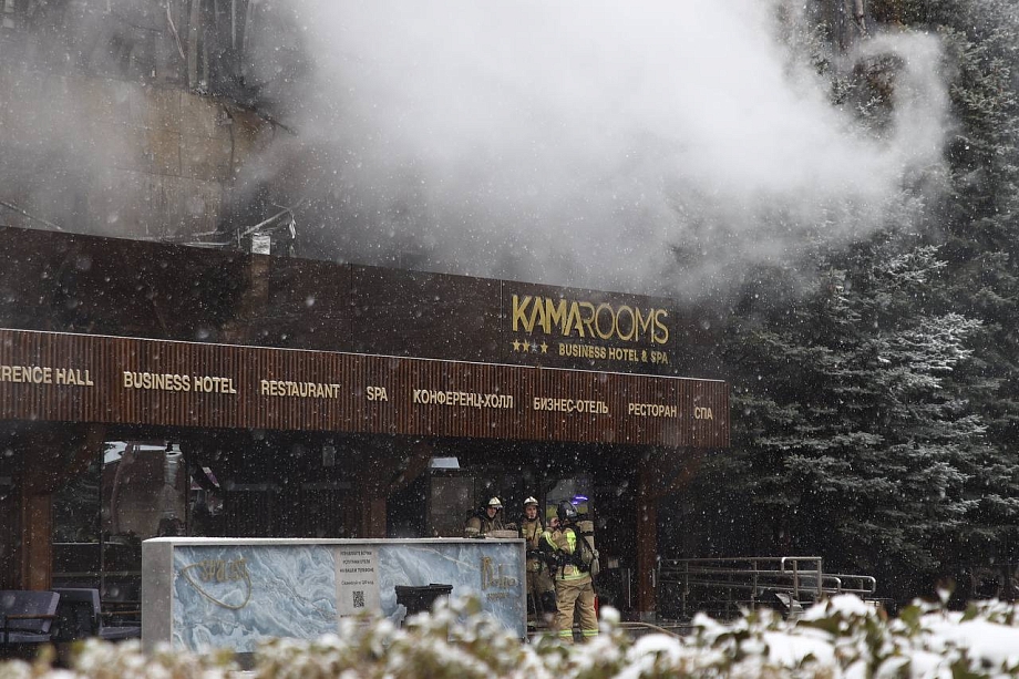 Как тушили пожар в гостинице KamaRooms (фото)