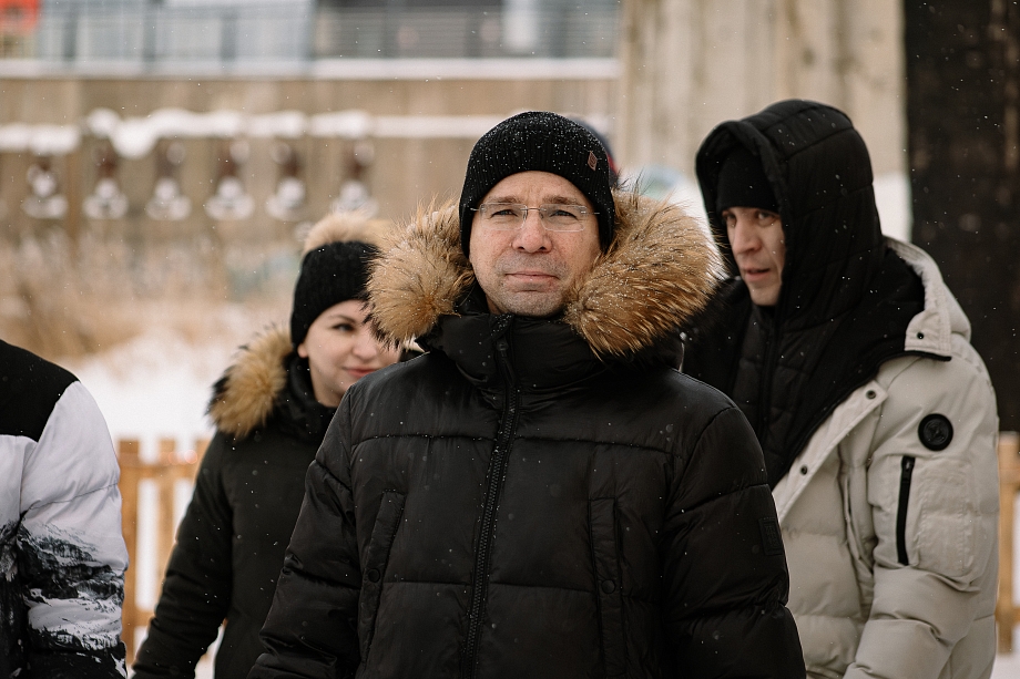 Олег Коробченко окунулся в иордань на Мелекеске в Челнах (фото)