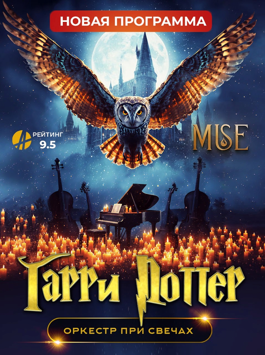 Гарри Поттер – магия саундтреков в сиянии тысячи свечей от оркестра MUSE Гарри Поттер – магия саундтреков в сиянии тысячи свечей от оркестра MUSE