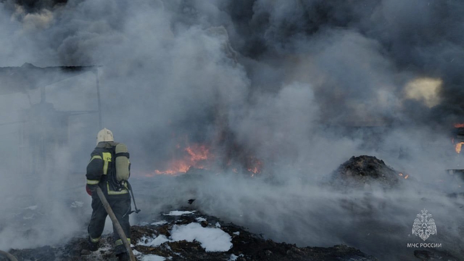 На частном предприятии в Нижнекамске произошел пожар