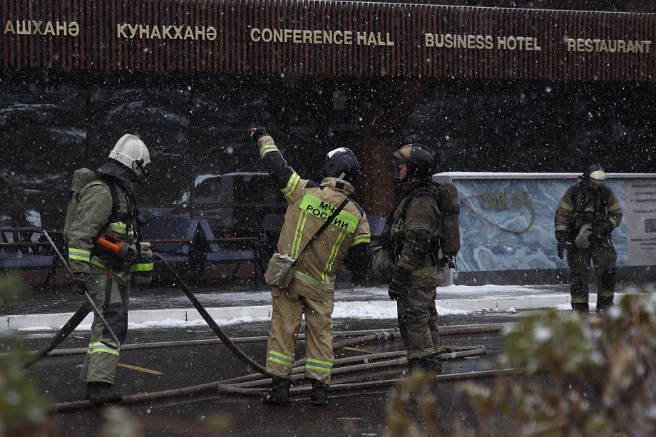 Как тушили пожар в гостинице KamaRooms (фото)