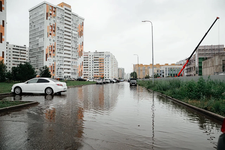 Фото: как в Челнах топит новый микрорайон