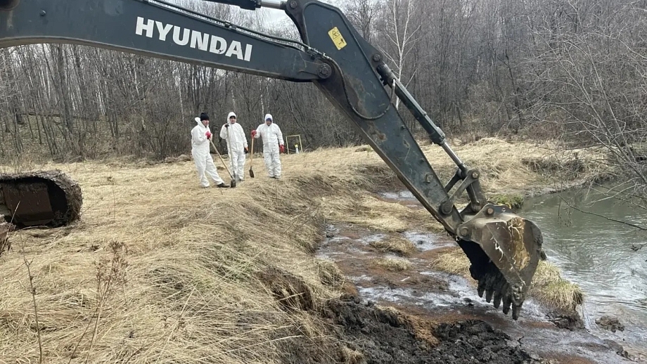 Власти Нижнекамска объяснили, что стало источником загрязнения реки в Иштеряково