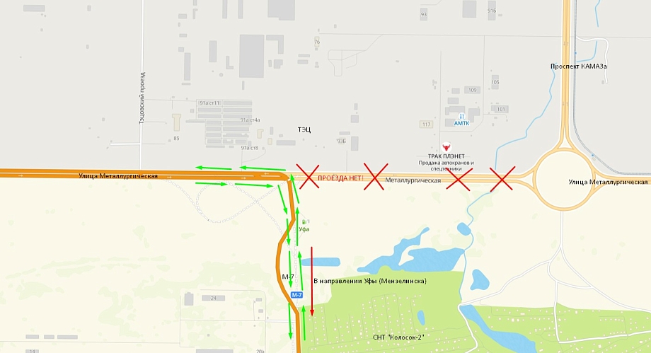 Из-за строительства трассы на два месяца перекрыта дорога возле ТЭЦ