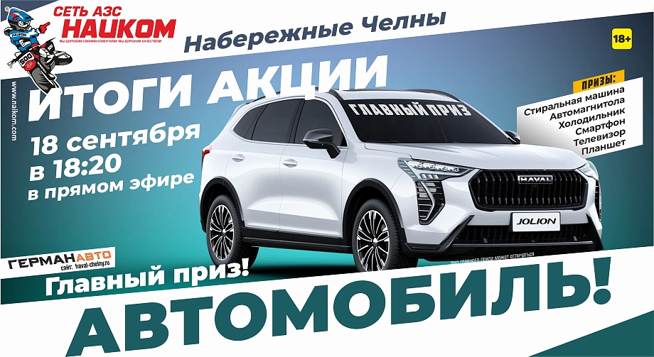 Автомобиль HAVAL JOLION и десятки призов: финишная прямая традиционной акции от АЗС «НАИКОМ» 
